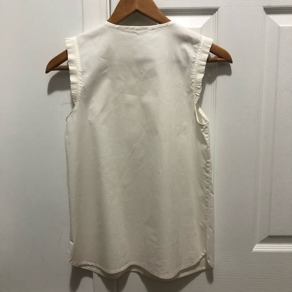 J. Crew Cream Blouse - Picture 2 of 3